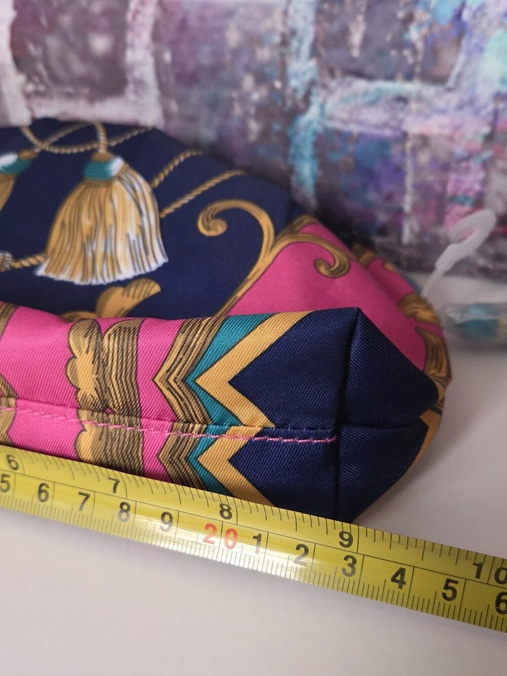Estee Lauder Tassel Print Cosmetic Pouch NWT